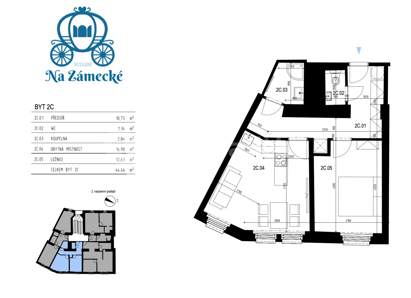 1 bedroom with open-plan kitchen flat to rent, 45 m², Na Zámecké, Prague, Prague 1 bedroom with open-plan kitchen flat to rent, 45 m², Na Zámecké, Prague, Prague