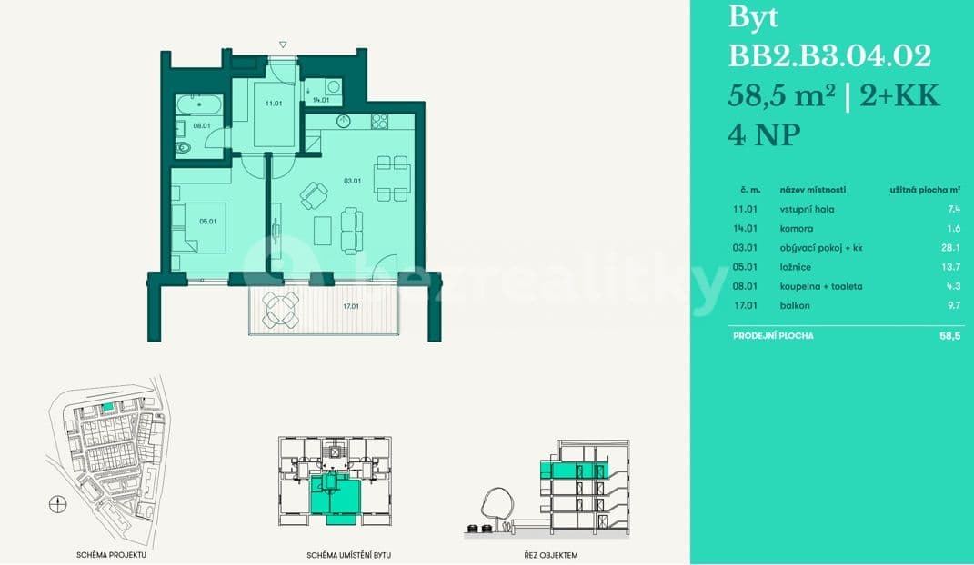 1 bedroom with open-plan kitchen flat to rent, 62 m², Duslova, Beroun, Středočeský Region 1 bedroom with open-plan kitchen flat to rent, 62 m², Duslova, Beroun, Středočeský Region