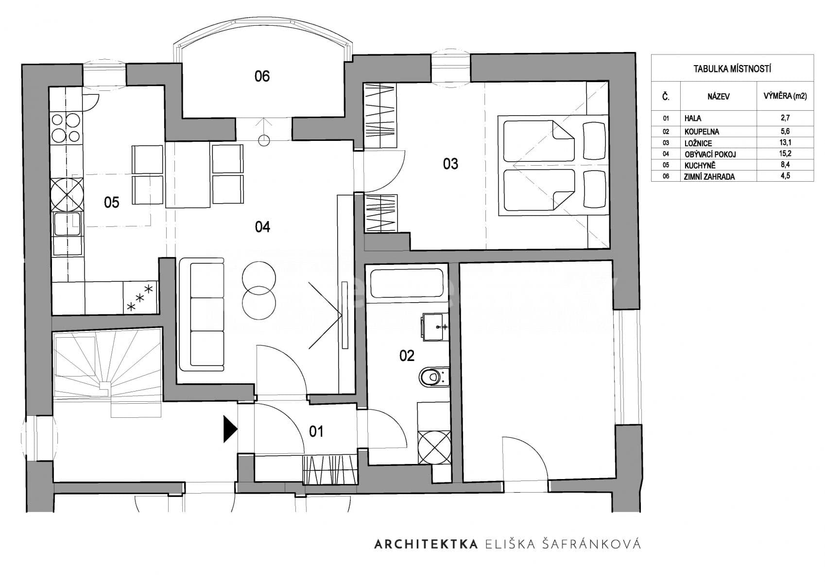 1 bedroom with open-plan kitchen flat to rent, 50 m², Muchova, Brno, Jihomoravský Region 1 bedroom with open-plan kitchen flat to rent, 50 m², Muchova, Brno, Jihomoravský Region