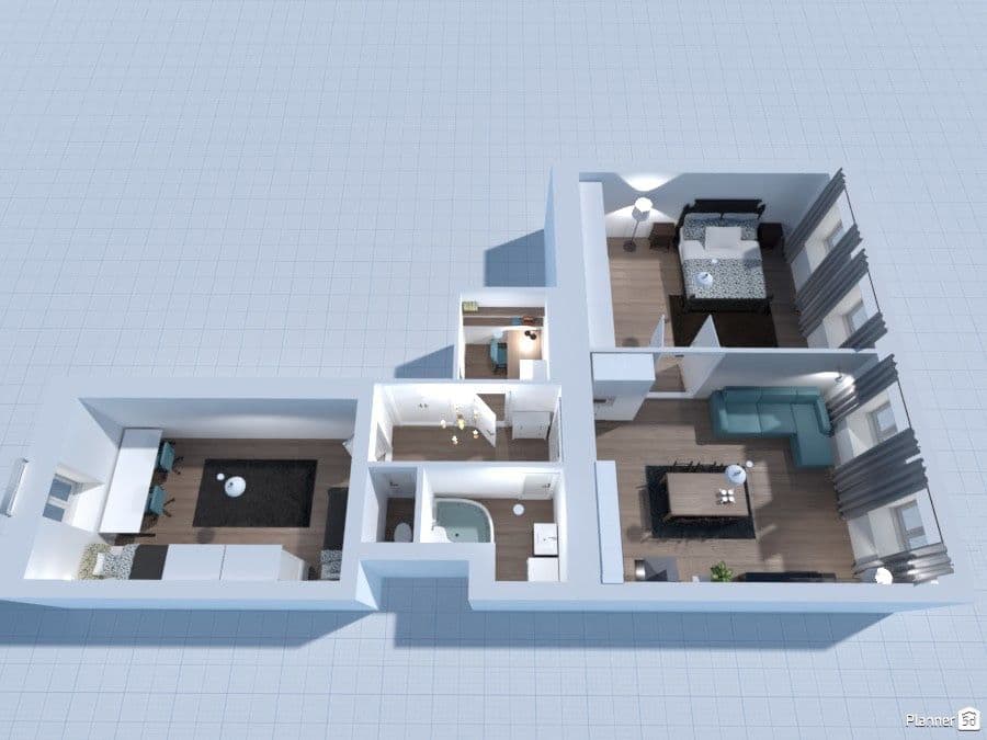 2 bedroom with open-plan kitchen flat to rent, 84 m², Kotevní, Prague, Prague 2 bedroom with open-plan kitchen flat to rent, 84 m², Kotevní, Prague, Prague