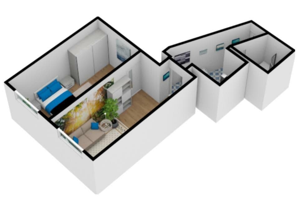 2 bedroom flat to rent, 44 m², Ruská, Prague, Prague 2 bedroom flat to rent, 44 m², Ruská, Prague, Prague