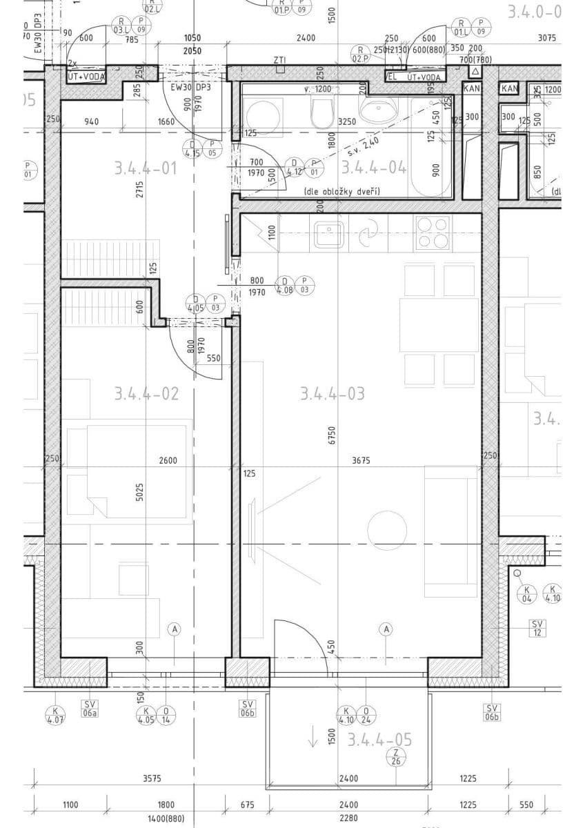 1 bedroom with open-plan kitchen flat to rent, 62 m², Sochorova, Brno, Jihomoravský Region 1 bedroom with open-plan kitchen flat to rent, 62 m², Sochorova, Brno, Jihomoravský Region