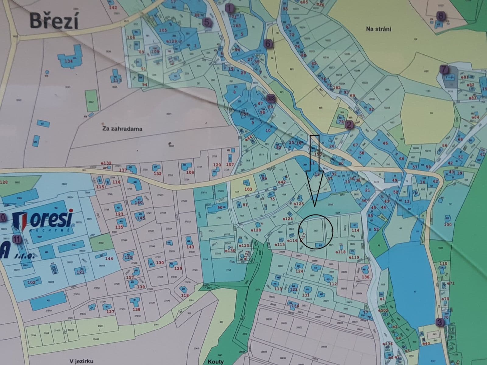 plot for sale, 1,171 m², Obecní, Březí, Středočeský Region plot for sale, 1,171 m², Obecní, Březí, Středočeský Region