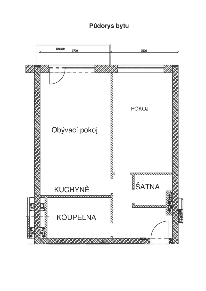 1 bedroom with open-plan kitchen flat to rent, 63 m², Purkyňova, Brno, Jihomoravský Region 1 bedroom with open-plan kitchen flat to rent, 63 m², Purkyňova, Brno, Jihomoravský Region