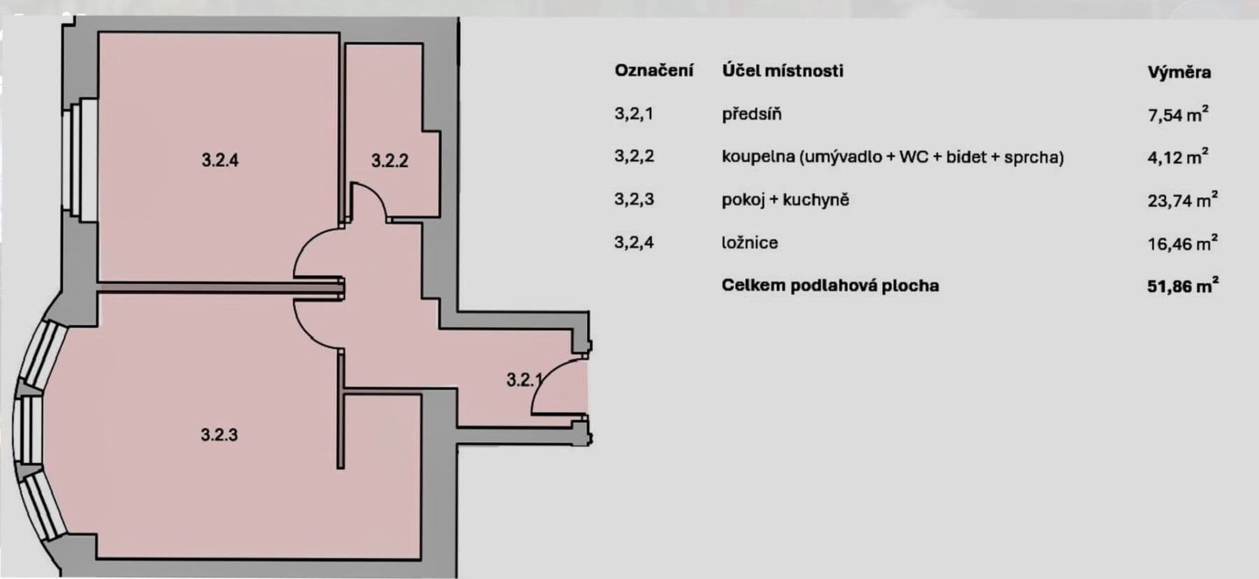 1 bedroom with open-plan kitchen flat to rent, 52 m², Ondříčkova, Prague, Prague 1 bedroom with open-plan kitchen flat to rent, 52 m², Ondříčkova, Prague, Prague