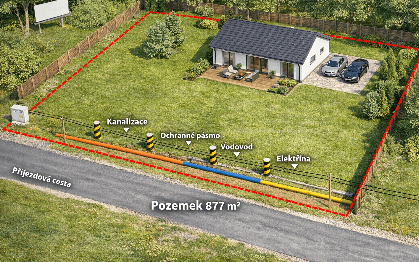plot for sale, 877 m², Libouchec, Ústecký Region plot for sale, 877 m², Libouchec, Ústecký Region