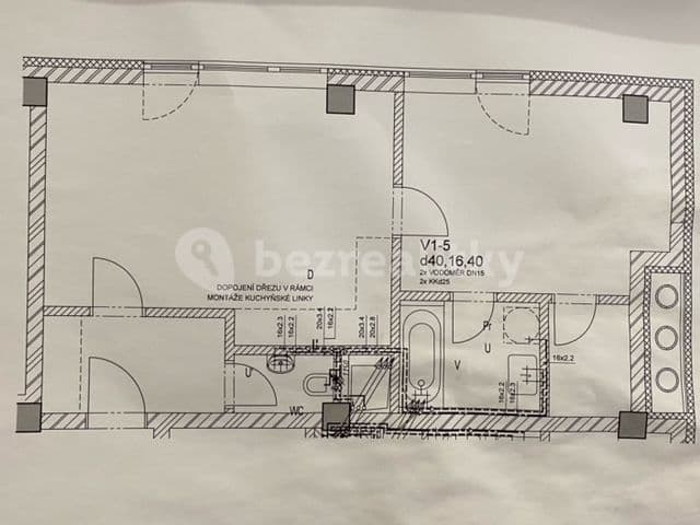1 bedroom with open-plan kitchen flat to rent, 50 m², Pískařská, Prague, Prague 1 bedroom with open-plan kitchen flat to rent, 50 m², Pískařská, Prague, Prague