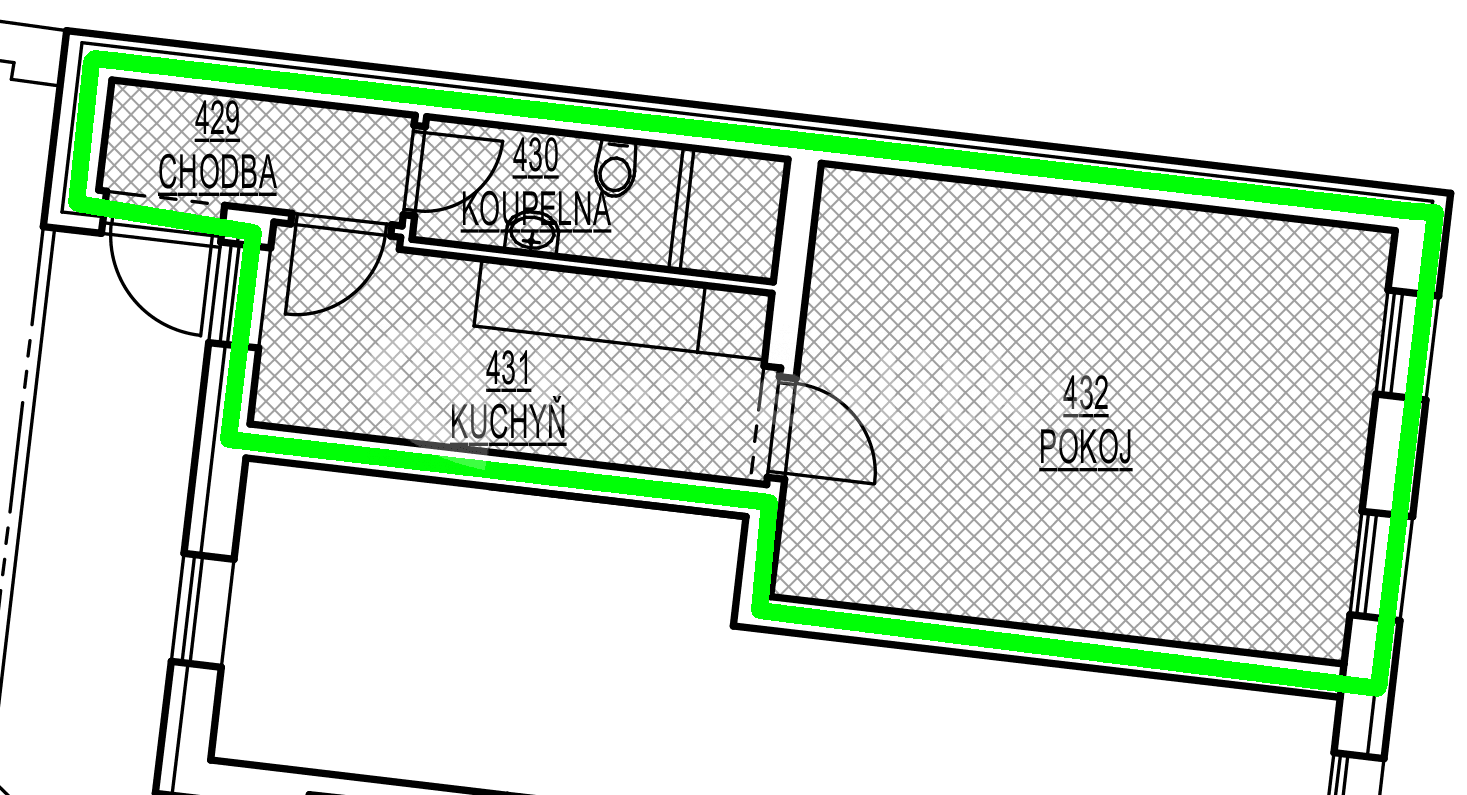 1 bedroom flat to rent, 34 m², Jeronýmova, Brno, Jihomoravský Region 1 bedroom flat to rent, 34 m², Jeronýmova, Brno, Jihomoravský Region