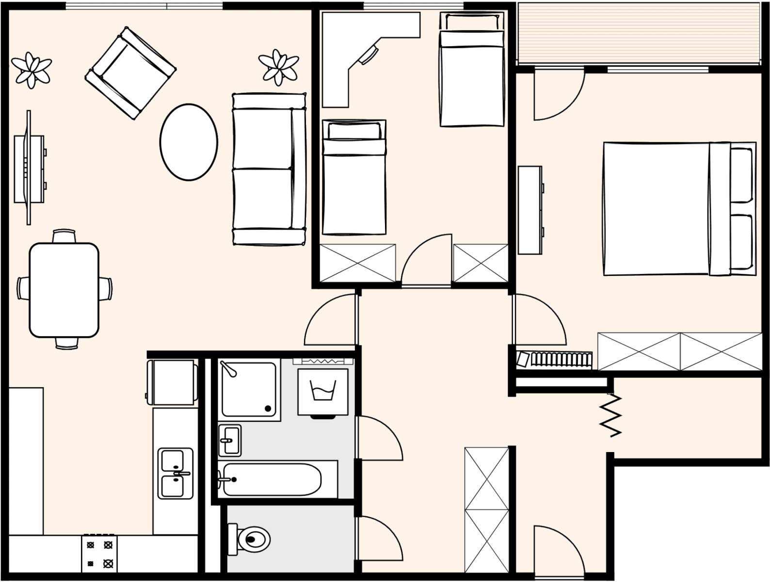 2 bedroom with open-plan kitchen flat for sale, 72 m², Cyprichova, Prague, Prague 2 bedroom with open-plan kitchen flat for sale, 72 m², Cyprichova, Prague, Prague