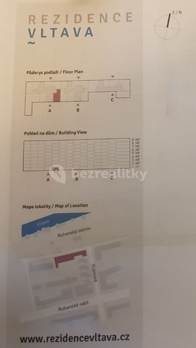 1 bedroom with open-plan kitchen flat to rent, 58 m², Za Karlínským přístavem, Prague, Prague 1 bedroom with open-plan kitchen flat to rent, 58 m², Za Karlínským přístavem, Prague, Prague
