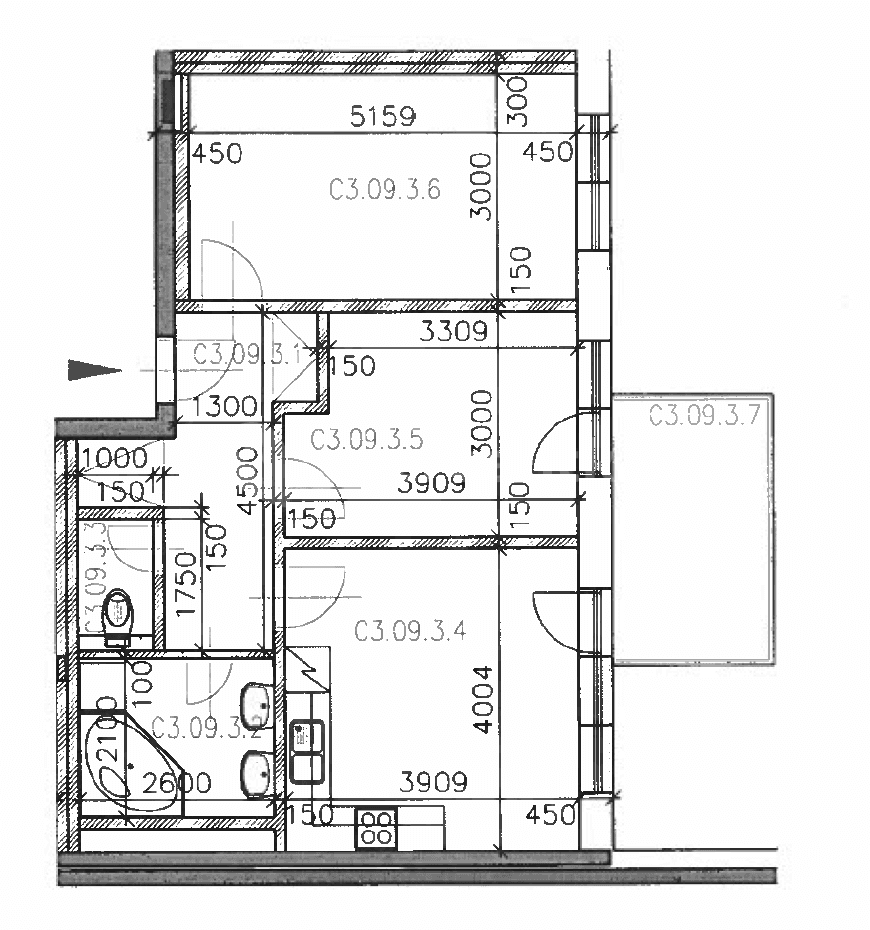2 bedroom with open-plan kitchen flat to rent, 65 m², Sedláčkova, Brno, Jihomoravský Region 2 bedroom with open-plan kitchen flat to rent, 65 m², Sedláčkova, Brno, Jihomoravský Region