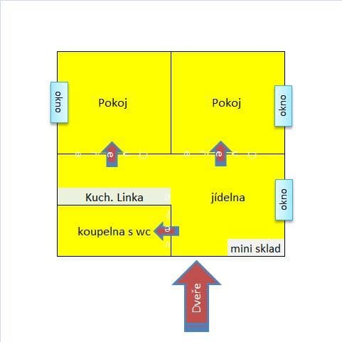 2 bedroom with open-plan kitchen flat to rent, 50 m², Roudničská, Hradec Králové, Královéhradecký Region 2 bedroom with open-plan kitchen flat to rent, 50 m², Roudničská, Hradec Králové, Královéhradecký Region