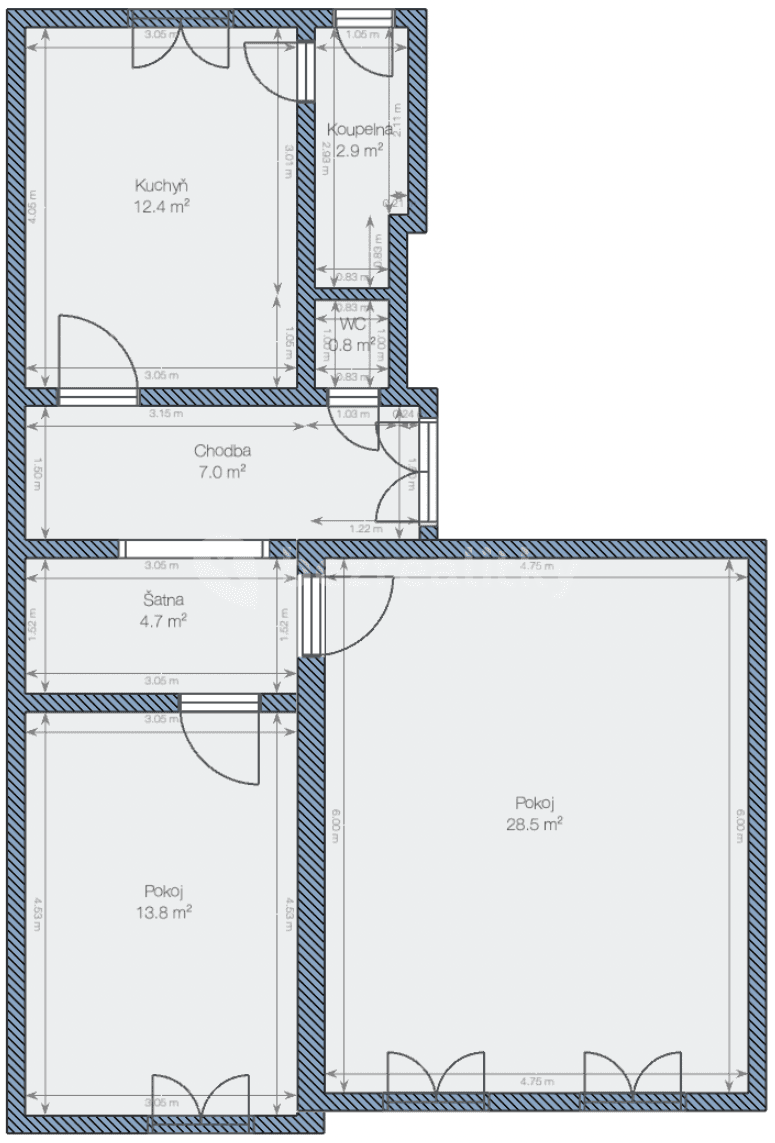 2 bedroom flat to rent, 70 m², Sokolovská, Prague, Prague 2 bedroom flat to rent, 70 m², Sokolovská, Prague, Prague