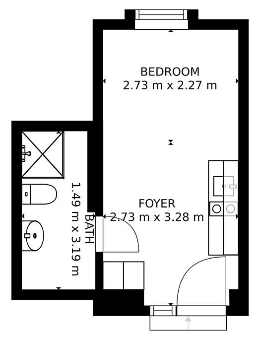 Studio flat to rent, 19 m², Václavská, Brno, Jihomoravský Region Studio flat to rent, 19 m², Václavská, Brno, Jihomoravský Region