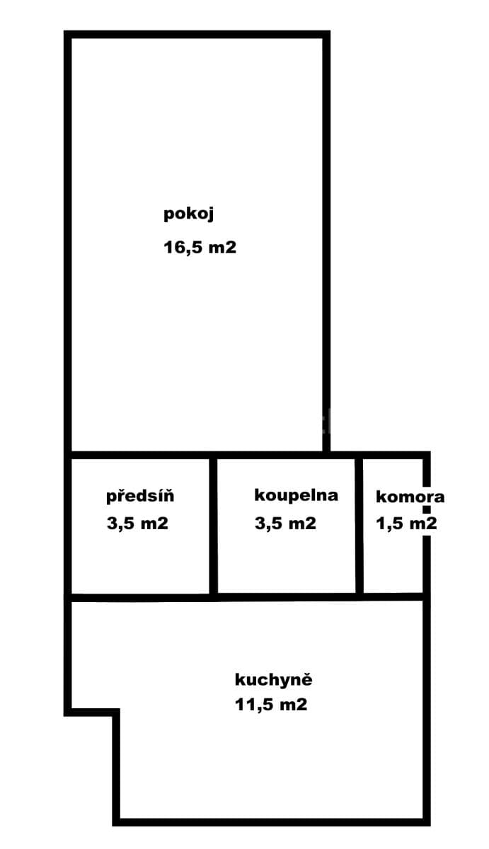 1 bedroom flat to rent, 37 m², Příční, Brno, Jihomoravský Region 1 bedroom flat to rent, 37 m², Příční, Brno, Jihomoravský Region
