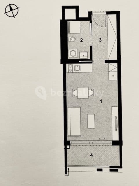 Studio flat to rent, 34 m², Kurta Konráda, Prague, Prague Studio flat to rent, 34 m², Kurta Konráda, Prague, Prague