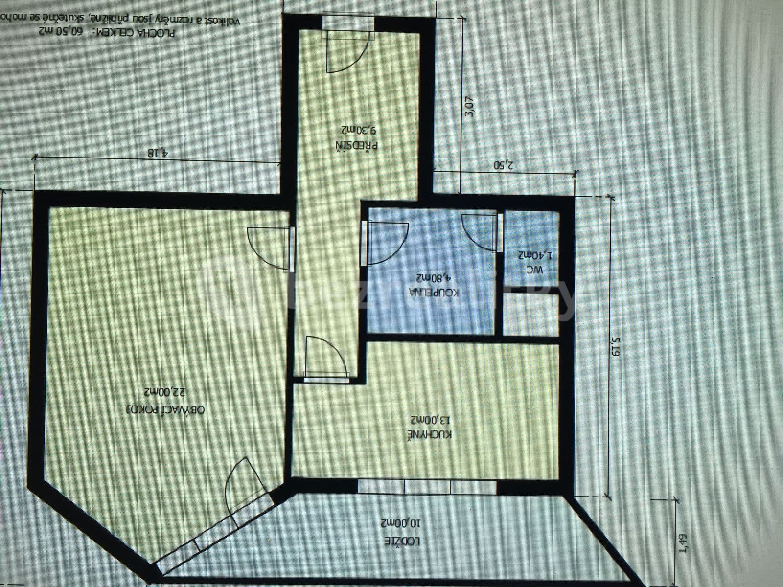 1 bedroom flat to rent, 60 m², Slévačská, Prague, Prague 1 bedroom flat to rent, 60 m², Slévačská, Prague, Prague