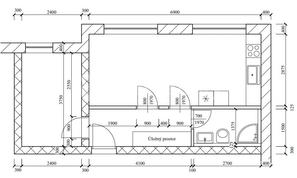 1 bedroom with open-plan kitchen flat to rent, 39 m², Klíčova, Brno, Jihomoravský Region 1 bedroom with open-plan kitchen flat to rent, 39 m², Klíčova, Brno, Jihomoravský Region