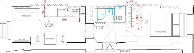 1 bedroom with open-plan kitchen flat to rent, 29 m², Tusarova, Prague, Prague 1 bedroom with open-plan kitchen flat to rent, 29 m², Tusarova, Prague, Prague