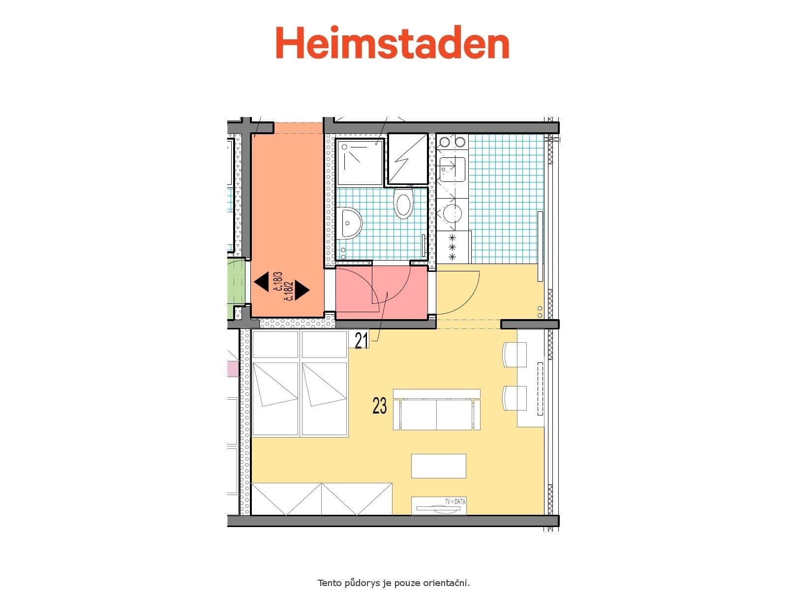 Studio flat to rent, 35 m², Slovenská, Karviná, Moravskoslezský Region Studio flat to rent, 35 m², Slovenská, Karviná, Moravskoslezský Region