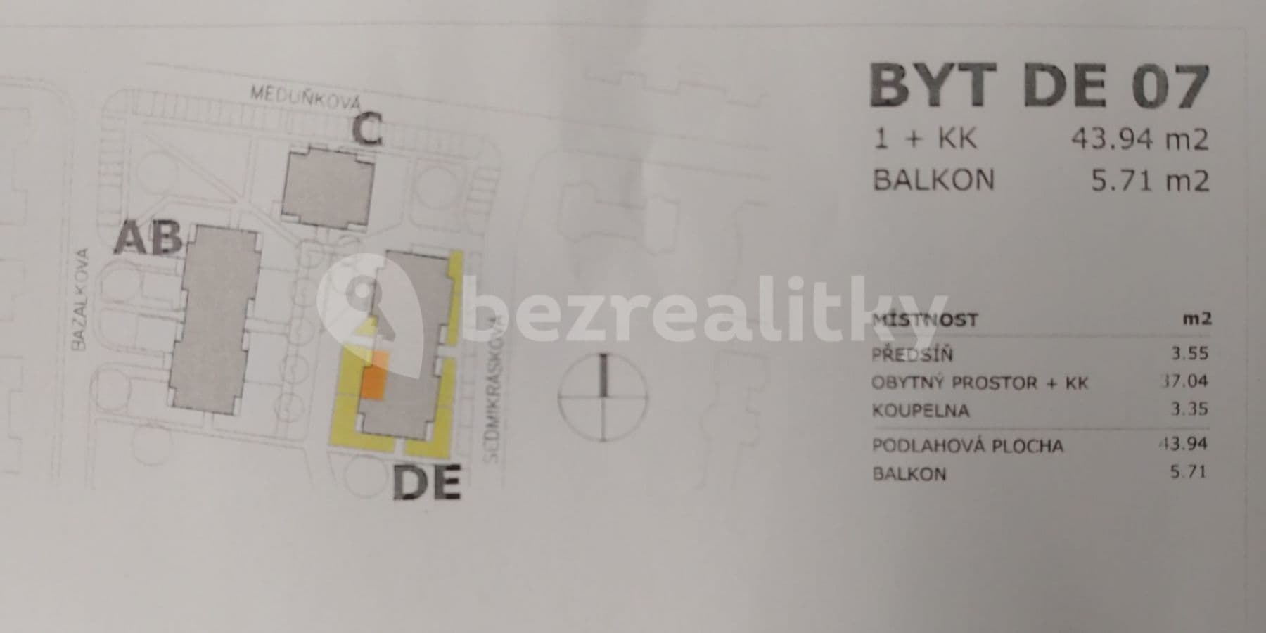 Small studio flat to rent, 44 m², Bazalková, Prague, Prague Small studio flat to rent, 44 m², Bazalková, Prague, Prague