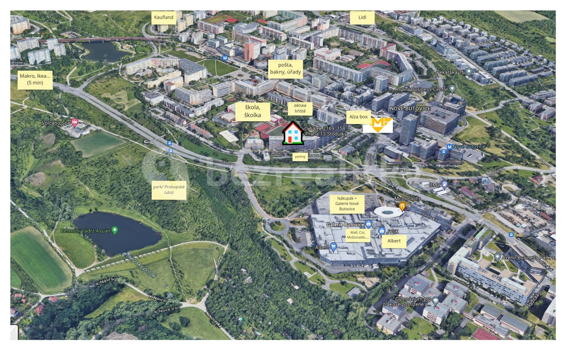 2 bedroom with open-plan kitchen flat to rent, 79 m², Ovčí hájek, Prague, Prague 2 bedroom with open-plan kitchen flat to rent, 79 m², Ovčí hájek, Prague, Prague