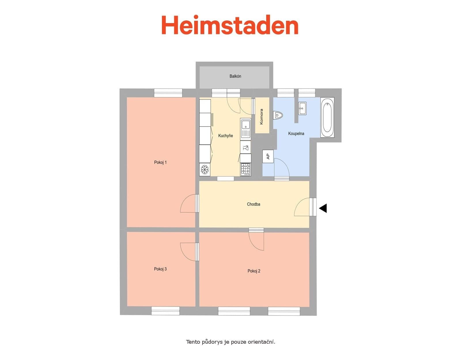 3 bedroom flat to rent, 83 m², Na Desátém, Ostrava, Moravskoslezský Region 3 bedroom flat to rent, 83 m², Na Desátém, Ostrava, Moravskoslezský Region