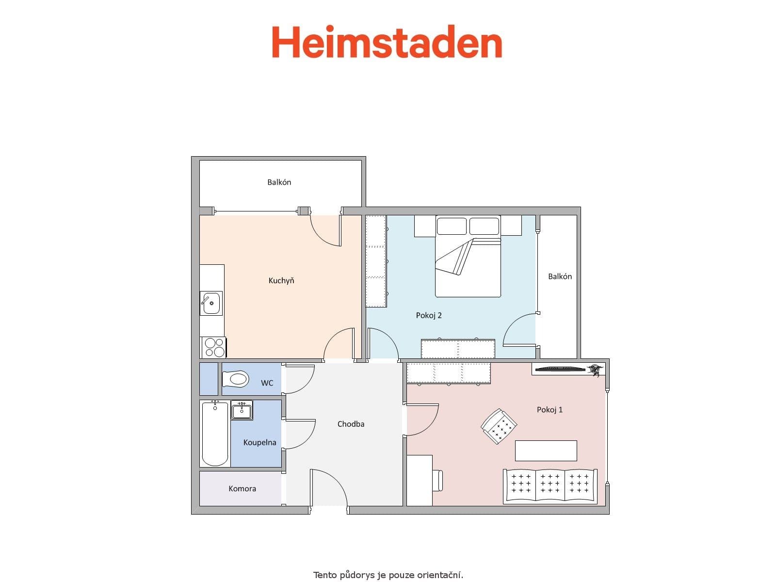 2 bedroom flat to rent, 59 m², Masarykova třída, Orlová, Moravskoslezský Region 2 bedroom flat to rent, 59 m², Masarykova třída, Orlová, Moravskoslezský Region