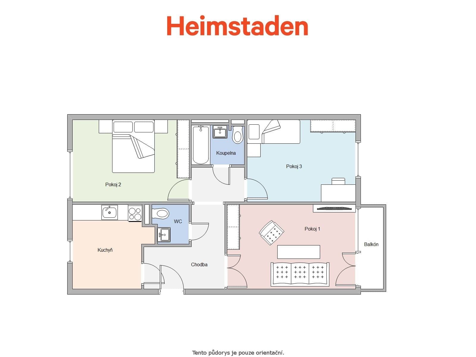 3 bedroom flat to rent, 77 m², Československé armády, Frýdek-Místek, Moravskoslezský Region 3 bedroom flat to rent, 77 m², Československé armády, Frýdek-Místek, Moravskoslezský Region