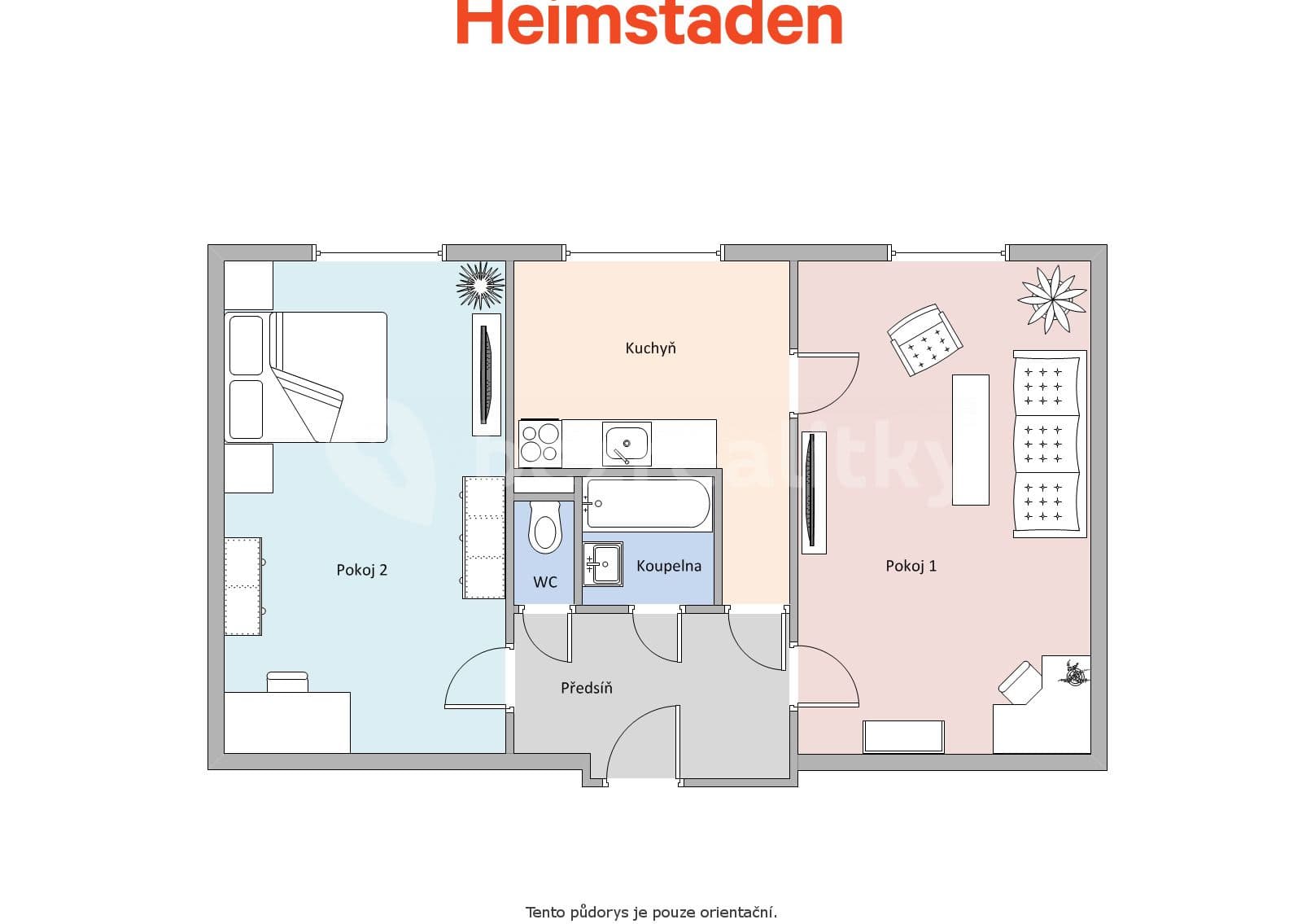 2 bedroom flat to rent, 50 m², Národní třída, Havířov, Moravskoslezský Region