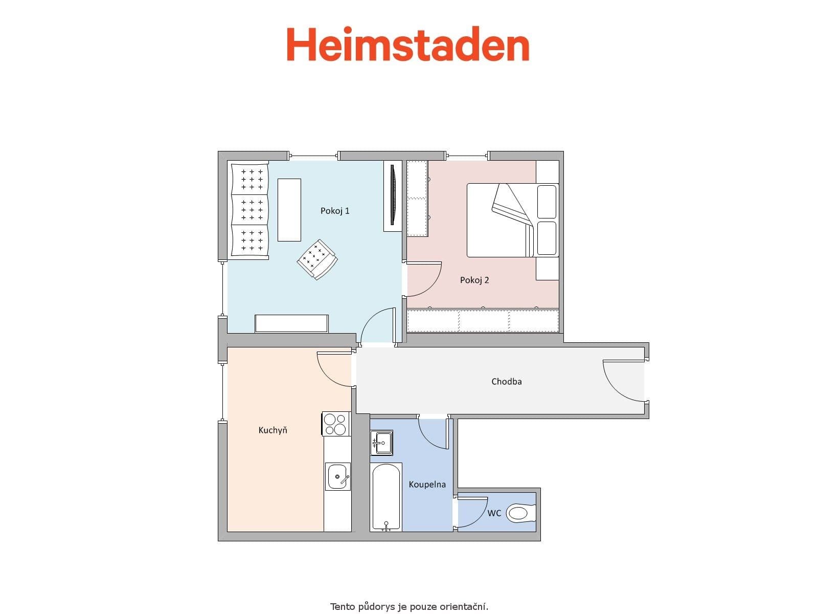 2 bedroom flat to rent, 54 m², Slovenského národního povstání, Havířov, Moravskoslezský Region 2 bedroom flat to rent, 54 m², Slovenského národního povstání, Havířov, Moravskoslezský Region