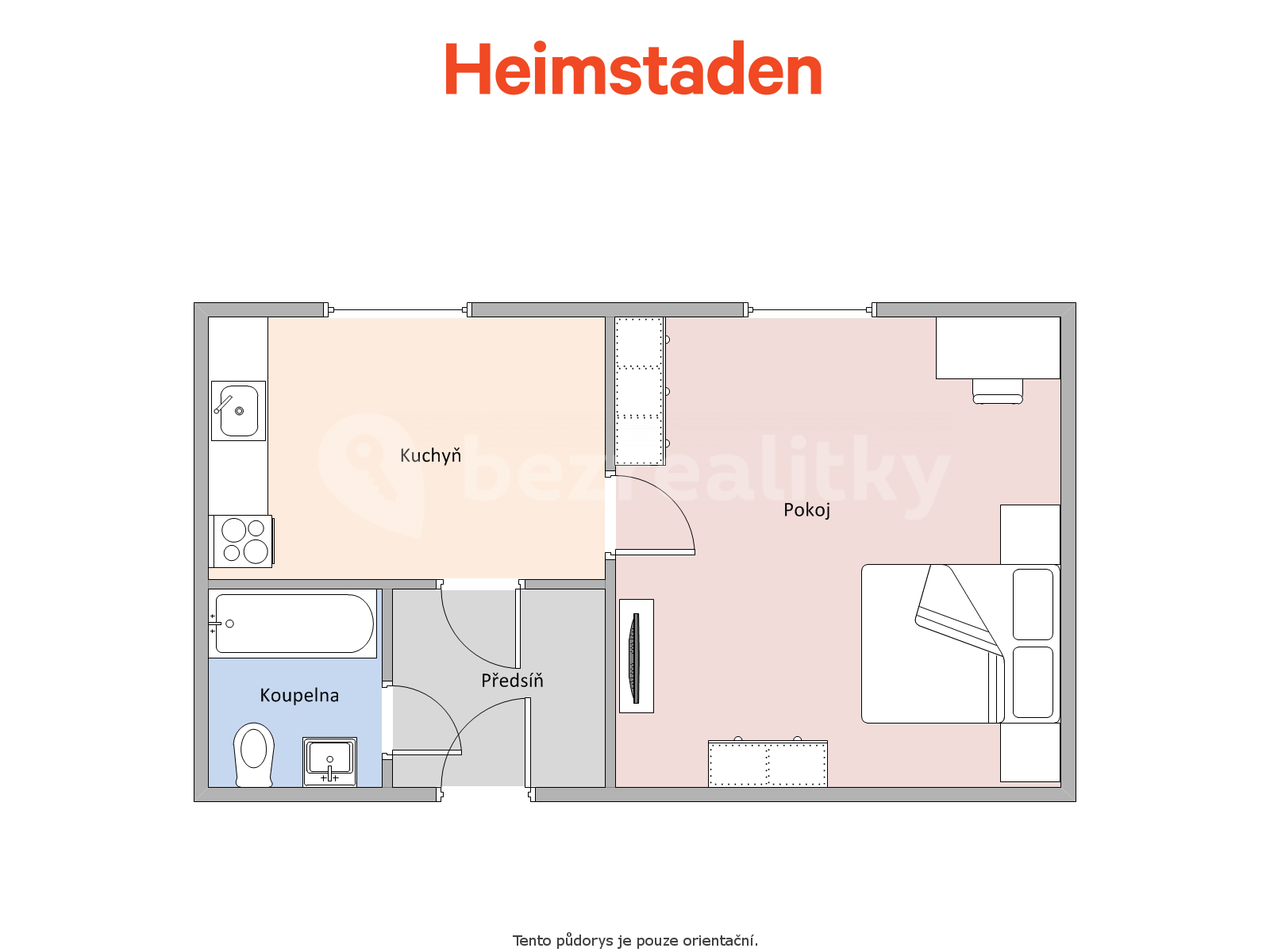 1 bedroom flat to rent, 28 m², Opletalova, Havířov, Moravskoslezský Region