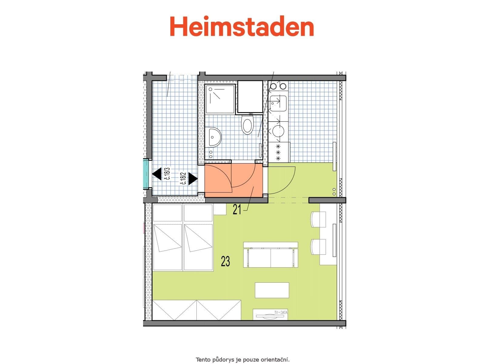 Studio flat to rent, 30 m², Slovenská, Karviná, Moravskoslezský Region Studio flat to rent, 30 m², Slovenská, Karviná, Moravskoslezský Region