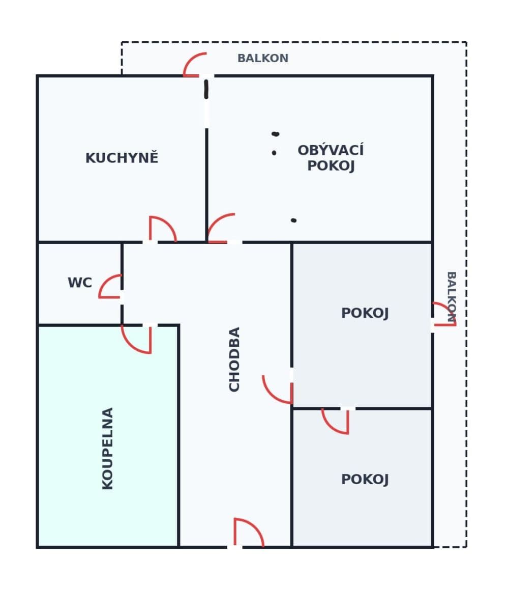 3 bedroom flat to rent, 72 m², Prague, Prague 3 bedroom flat to rent, 72 m², Prague, Prague