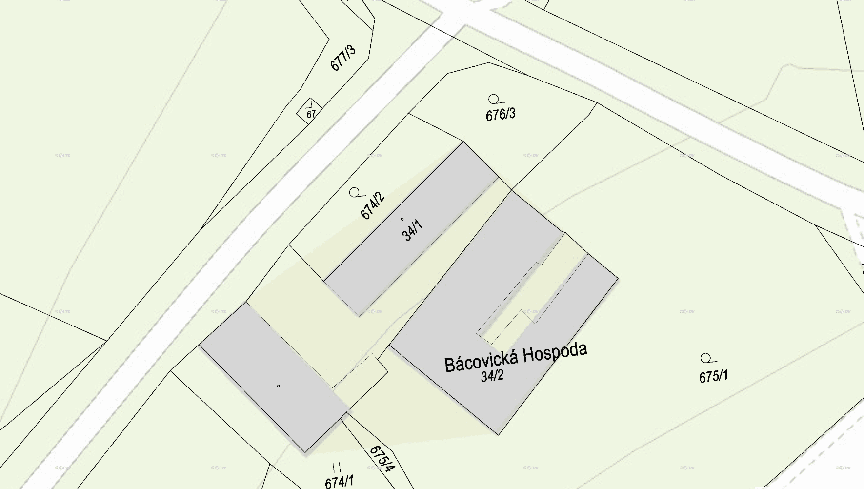 plot for sale, 908 m², Bácovice, Vysočina Region plot for sale, 908 m², Bácovice, Vysočina Region