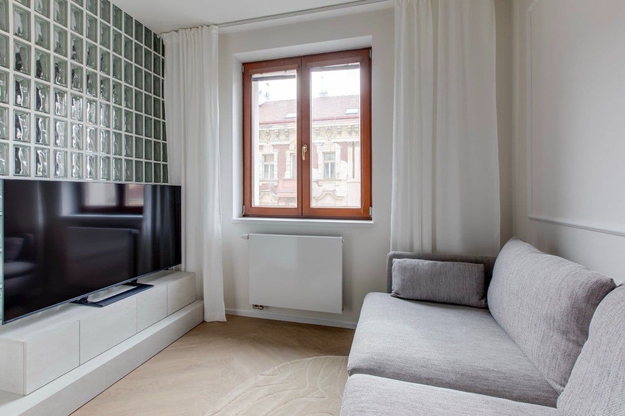 1 bedroom with open-plan kitchen flat to rent, 43 m², Husitská, Prague, Prague 1 bedroom with open-plan kitchen flat to rent, 43 m², Husitská, Prague, Prague