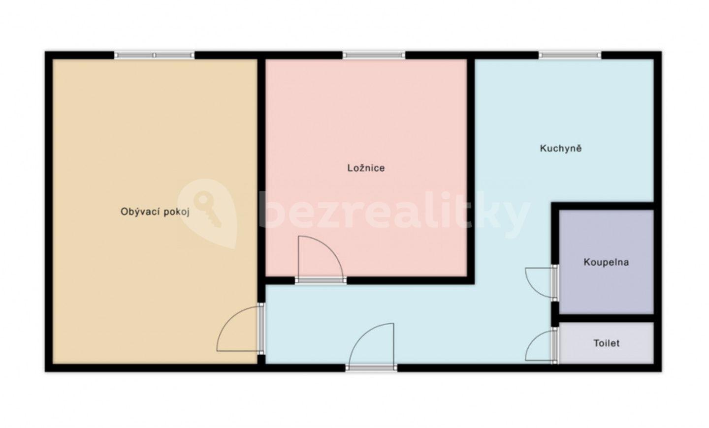 2 bedroom flat for sale, 50 m², Okružní, Orlová, Moravskoslezský Region