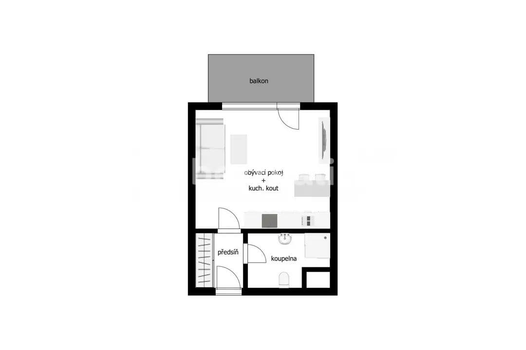 Studio flat to rent, 40 m², Do Zahrádek Ⅰ, Prague, Prague Studio flat to rent, 40 m², Do Zahrádek Ⅰ, Prague, Prague