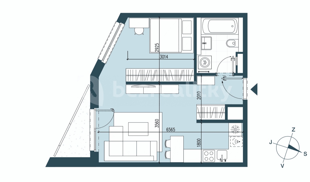 2 bedroom flat to rent, 42 m², Ružinov, Bratislavský Region 2 bedroom flat to rent, 42 m², Ružinov, Bratislavský Region