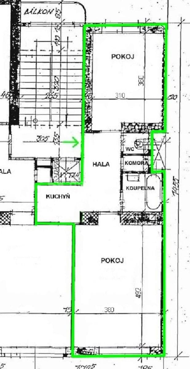 2 bedroom flat to rent, 48 m², Ondříčkova, Prague, Prague 2 bedroom flat to rent, 48 m², Ondříčkova, Prague, Prague