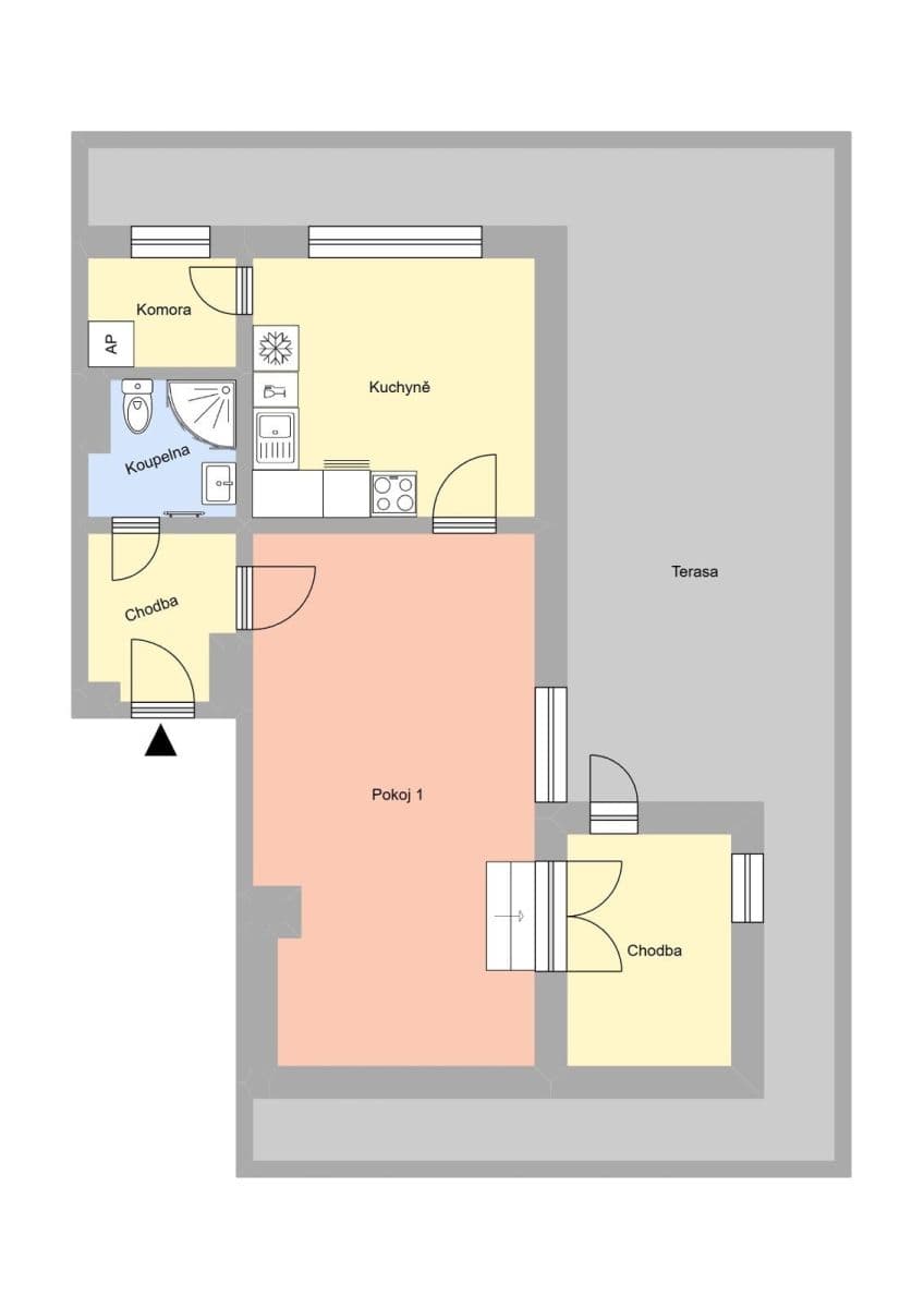1 bedroom flat to rent, 74 m², Majakovského, Havířov, Moravskoslezský Region 1 bedroom flat to rent, 74 m², Majakovského, Havířov, Moravskoslezský Region