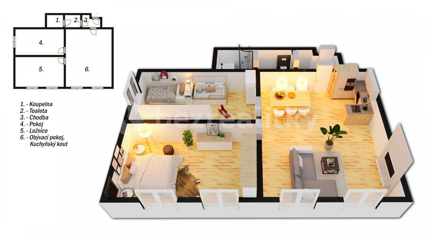 2 bedroom with open-plan kitchen flat for sale, 96 m², Mořina, Středočeský Region