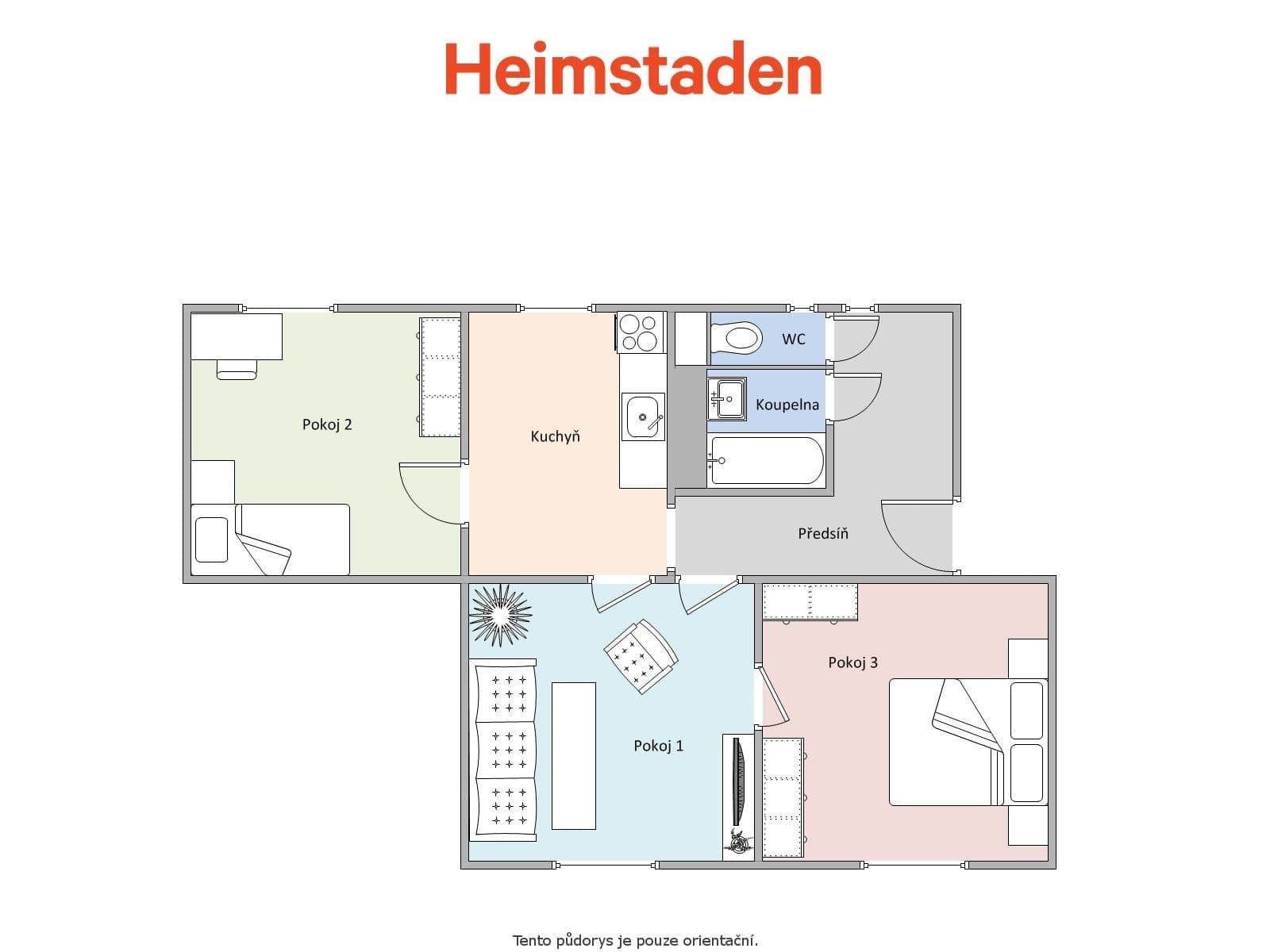 3 bedroom flat to rent, 63 m², Hybešova, Havířov, Moravskoslezský Region 3 bedroom flat to rent, 63 m², Hybešova, Havířov, Moravskoslezský Region