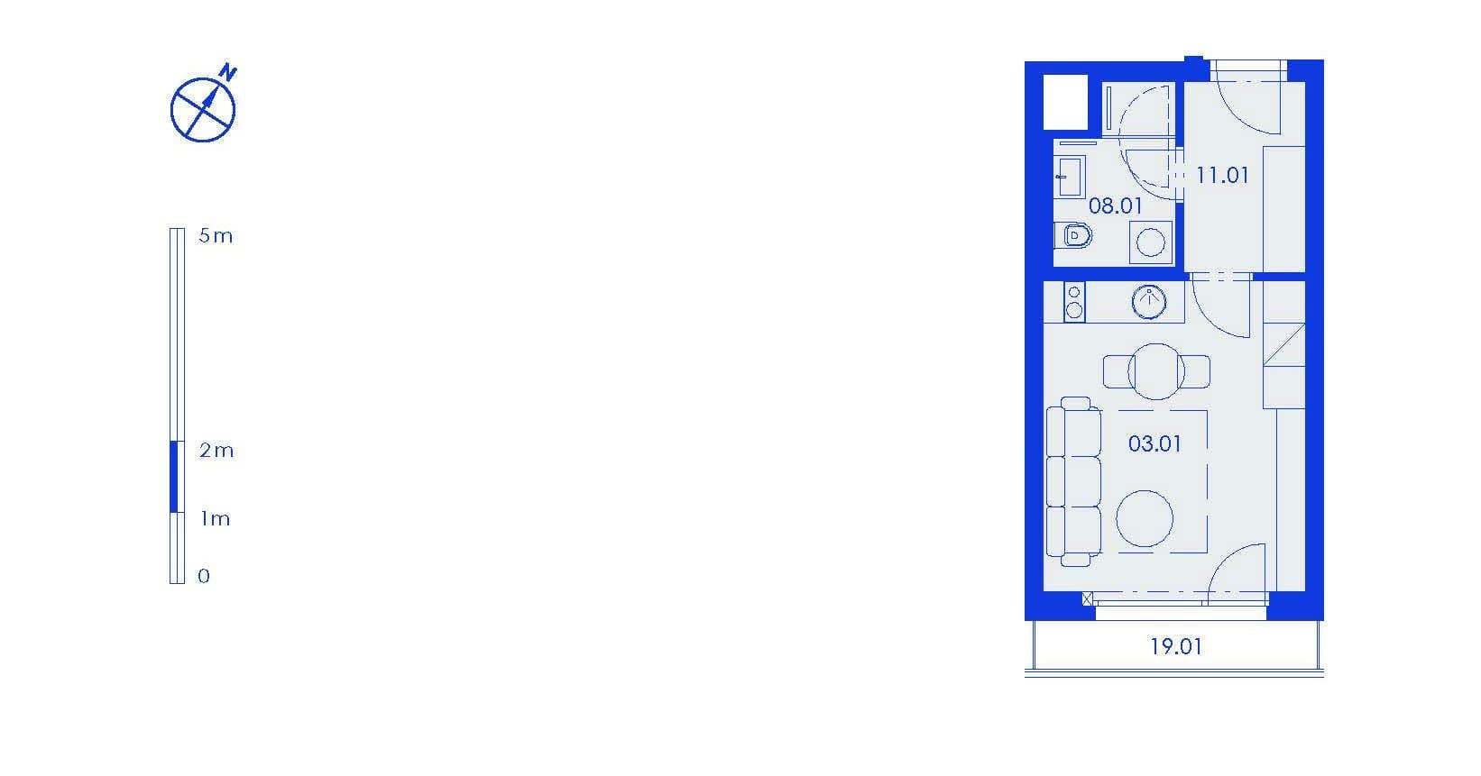 Studio flat to rent, 26 m², Ramonova, Prague, Prague Studio flat to rent, 26 m², Ramonova, Prague, Prague