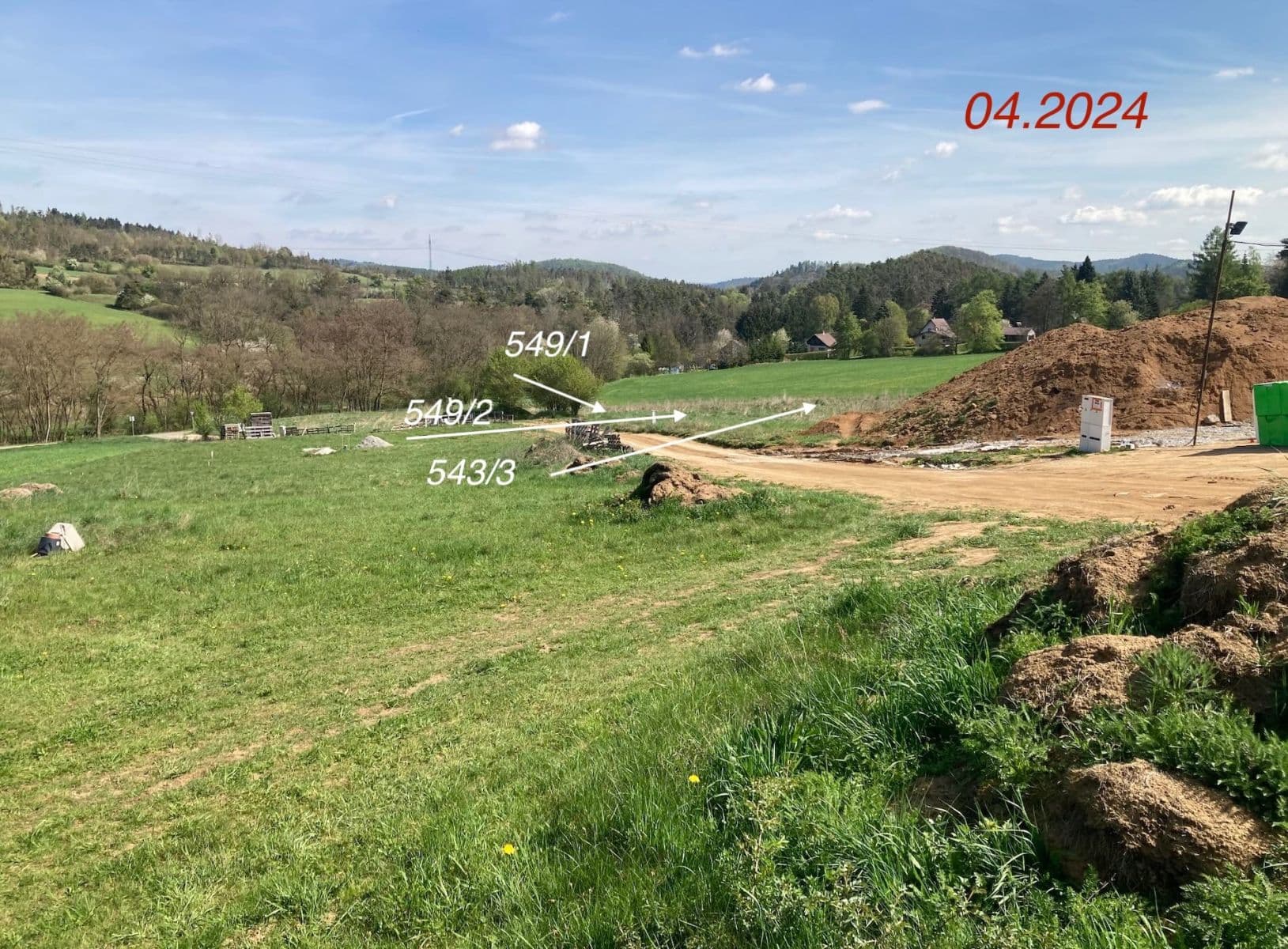 plot for sale, 807 m², Županovice, Středočeský Region