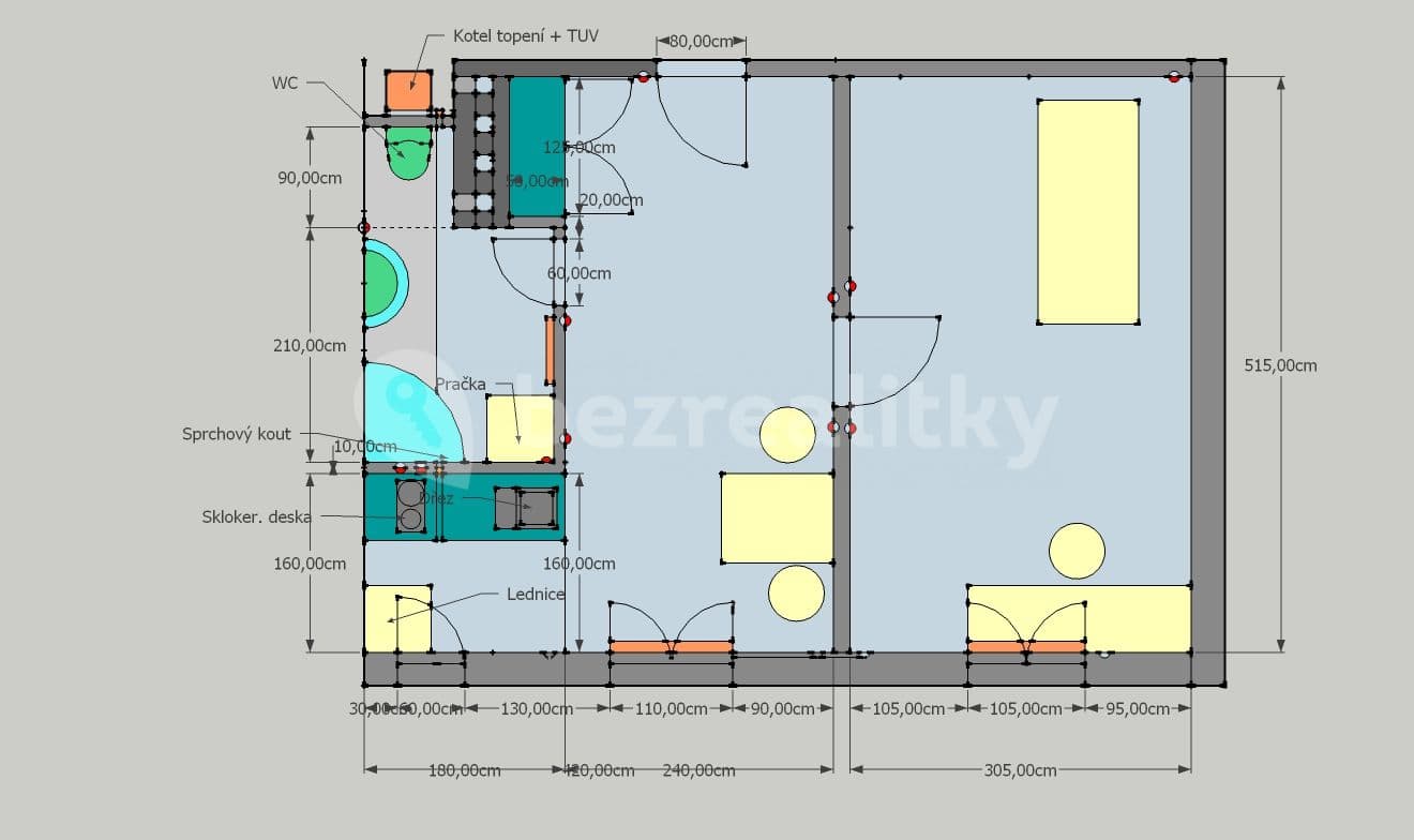 1 bedroom with open-plan kitchen flat to rent, 36 m², Boleslavova, Prague, Prague 1 bedroom with open-plan kitchen flat to rent, 36 m², Boleslavova, Prague, Prague