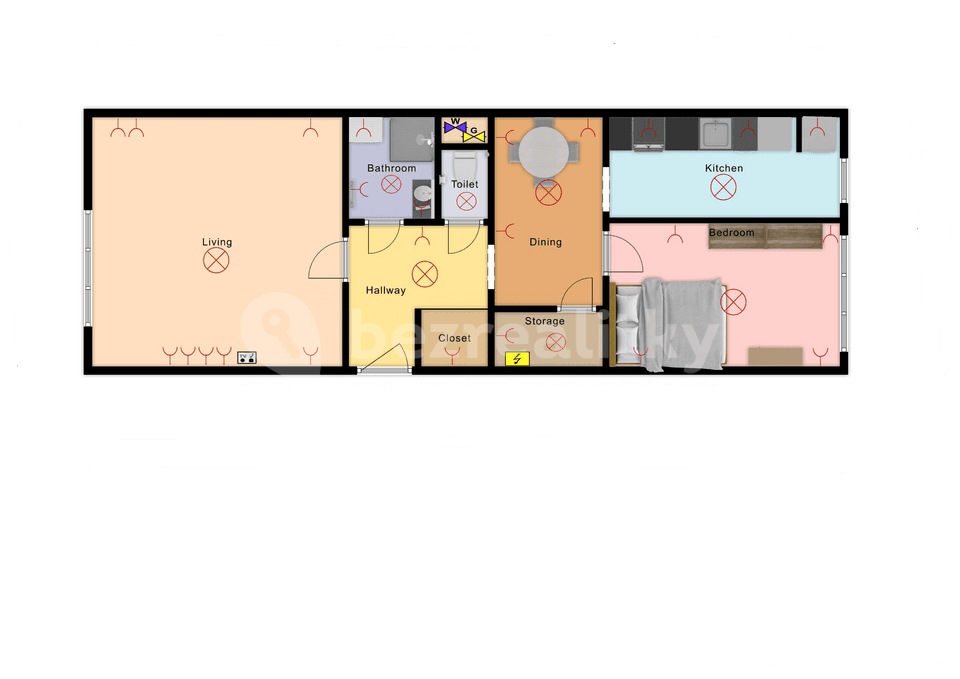 2 bedroom flat to rent, 60 m², Korunní, Ostrava, Moravskoslezský Region 2 bedroom flat to rent, 60 m², Korunní, Ostrava, Moravskoslezský Region