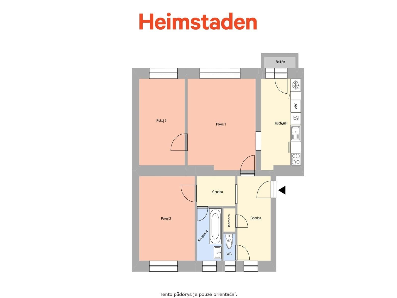 3 bedroom flat to rent, 70 m², Kapitána Jasioka, Havířov, Moravskoslezský Region 3 bedroom flat to rent, 70 m², Kapitána Jasioka, Havířov, Moravskoslezský Region