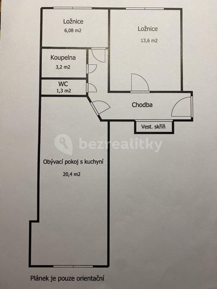 2 bedroom with open-plan kitchen flat to rent, 57 m², Vrchlického, Kladno, Středočeský Region 2 bedroom with open-plan kitchen flat to rent, 57 m², Vrchlického, Kladno, Středočeský Region