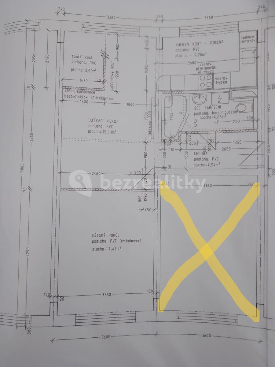 1 bedroom with open-plan kitchen flat to rent, 51 m², Drahobejlova, Prague, Prague 1 bedroom with open-plan kitchen flat to rent, 51 m², Drahobejlova, Prague, Prague